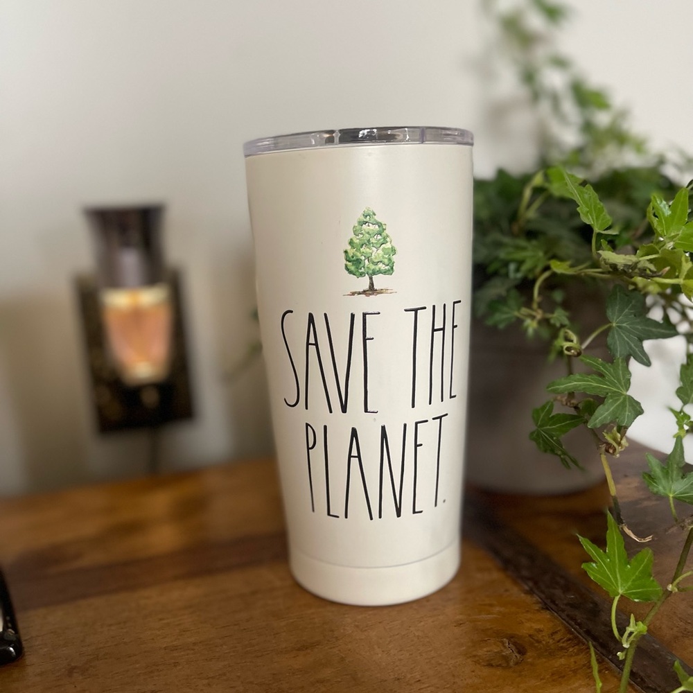 🌳 NWT Rae Dunn Tumbler  🌳 Save The Planet 🌎17 oz